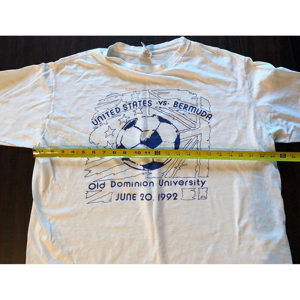 Vintage Adidas Shirt Mens XL 1992 USA vs Bermuda Olympic Watch Party ODU READ
